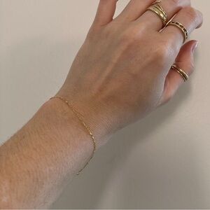 Baby Gold Petit 6.5” Sequin Bracelet Chain